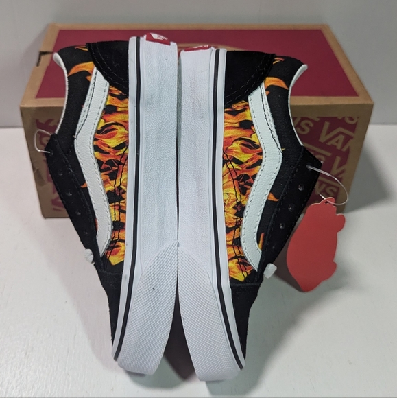 Vans Kids Old Skool Digi Flame Black - Picture 7 of 10